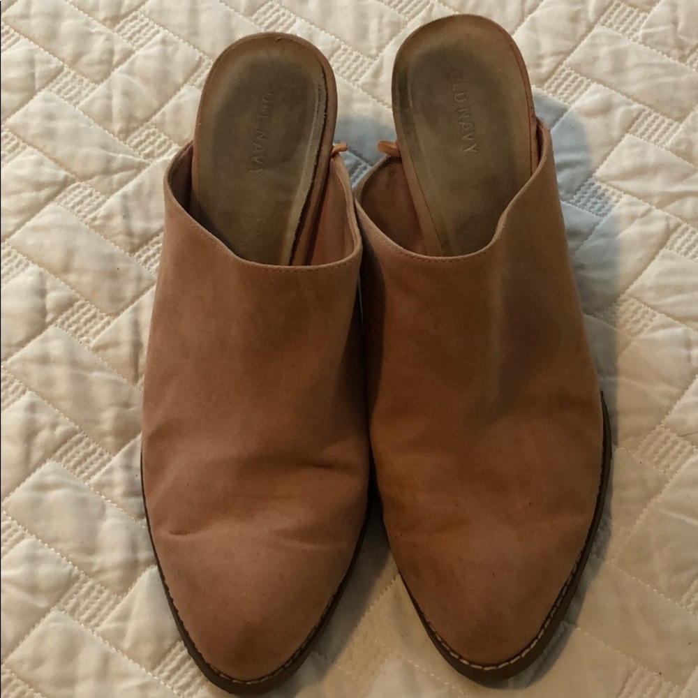 Gently worn Old Navy pink mules